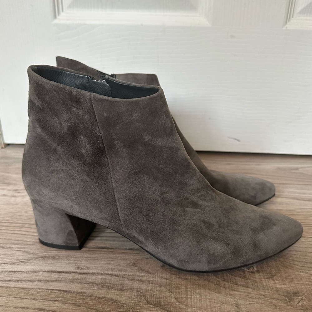 Paul Green Bridget Gray Suede Ankle Boots
